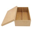 Caixa Mini Chandon Tampa de Sapato 1 Divisoria 25x15x8cm Mdf Madeira