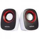 Caixa Multimídia 2.0 5W RMS CS-89 Branca/Preta/Vermelha EXBO - Exbom Caixa Multimídia 2.0 5W RMS CS-89 Branca/Preta/Vermelha EXBO - Exbom