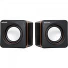 Caixa Multimidia 2.0 5W RMS CS39 BRANCA E PRETA EXBOM PARA PC E NOTEBOOK