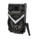 Caixa Multimídia Som Portátil 8" 20W 3000mAh ZQS8157 Preto