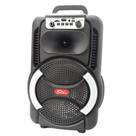 Caixa Multimídia Som Portátil 8" 20W 3000mAh ZQS8166 Preto