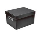 Caixa Multiuso M Com Pegador Preta (370 X 280 X 212 Mm) - Polibras