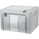 Caixa Multiuso Organizadora de Guarda Roupa Dobrável Cobertas Edredom Brinquedos Zíper Oxford 66Lts Caixa Multiuso Organizadora de Guarda Roupa Dobrável Cobertas Edredom Brinquedos Zíper Oxford 66Lts