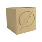 Caixa Organizador 3D Modelo Flash 30x26x25 Mdf 6mm Madeira Caixa Organizador 3D Modelo Flash 30x26x25 Mdf 6mm Madeira