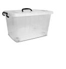 Caixa Organizador Container De Plastico Com Rodizio 54,5L
