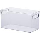 Caixa organizador diamond 30 x15 x15 cm cristal acrilico s/ tampa paramount cozinha quarto lavanderia banheiro escritorio dispensa multiuso