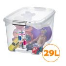 Caixa Organizadora 29l Multiuso Porta Utensílios Closet Roupas Brinquedo - SR941 Sanremo