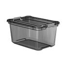 Caixa Organizadora 50 Litros Plastica Preta Livre BPA Plasvale