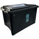 CAIXA ORGANIZADORA 50L PRETA COM TRAVAS 56,5x35x41CM