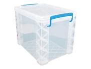 Caixa Organizadora Advantus Super Stacker Transparente Tamanho Carta 37x29x27cm