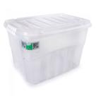 Caixa organizadora Box alta Cristal 56L 2760 - Plasútil Caixa organizadora Box alta Cristal 56L 2760 - Plasútil