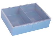Caixa Organizadora com 2 divisórias azul pastel Caixa Organizadora com 2 divisórias azul pastel