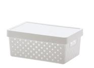 Caixa Organizadora Com Tampa 29x19x12Cm Quadratta 842 Branca Paramount