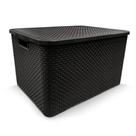 Caixa organizadora com tampa 7 litros - Rattan