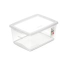 Caixa Organizadora Com Tampa De Plástico Cristal Ordene 7,5L Caixa Organizadora Com Tampa De Plástico Cristal Ordene 7,5L