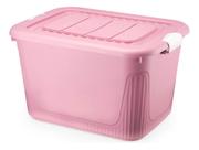 Caixa Organizadora Container 50 Trava/roda Plasnorthon Cinza