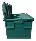 Caixa Organizadora Container Forte Verde 47 Lt Trava Plasnew
