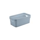 Caixa Organizadora Cube 5,3L E 10,5L - Azul Glacial E Chumbo
