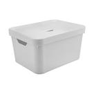 Caixa Organizadora Cube Branco 32 L com Tampa 46 x 36 x 24,5 cm Ou