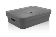 Caixa Organizadora Cube G Baixa com Tampa Chumbo CC550 OU