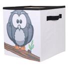 Caixa Organizadora de Brinquedos Estampada 28x30x28cm- ESTAMPA: CORUJA