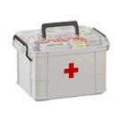 Caixa Organizadora De Medicamentos Transparente E Reforçada Com Bandeja, Estojo Médico Multiuso Com Caixa Organizadora De Medicamentos Transparente E Reforçada Com Bandeja, Estojo Médico Multiuso Com