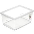 Caixa Organizadora de Plástico Retangular 15 Litros com Tampa My Closet Ordene Transparente