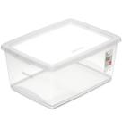 Caixa Organizadora de Plástico Retangular 15 Litros com Tampa My Closet Ordene Transparente
