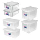 Caixa Organizadora Decorativa 2 Un 13,5L+2 Un 30L+2 Un 65L Ordene