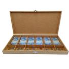 Caixa Organizadora Dinheiro 6 Divisórias Mdf Cru 49x24x5cm