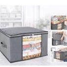 Caixa organizadora dobravel saco organizaodr grande edredom guarda roupas ziper alça multiuso closet cobertor brinquedo