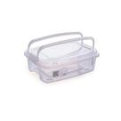 Caixa organizadora Gran Box baixa com alça e trava - Cristal - 1,5L 8337 - Plasútil Caixa organizadora Gran Box baixa com alça e trava - Cristal - 1,5L 8337 - Plasútil