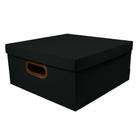 Caixa organizadora grande linho - preto - 2206.P - Dello