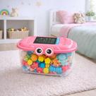 Caixa Organizadora Infantil Mini Lousa Brinquedos Desenho Rosa Caixa Organizadora Infantil Mini Lousa Brinquedos Desenho Rosa