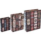 Caixa organizadora mdf color 3pç livro Caixa organizadora mdf color 3pç livro