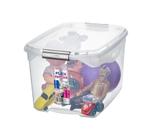 Caixa Organizadora Média 48,7x33,1x27,6cm 29L Cristal - Sanremo