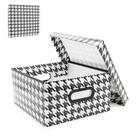 Caixa Organizadora Media Pied De Poule 29x29x15cm