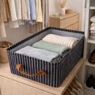 Caixa Organizadora Multiuso Com Alça Resistente Suporte Metal Cesto Roupas Armário Closet 47x28x20cm