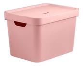 Caixa Organizadora Multiuso Cube Com Tampa 18 Litros Ou Closet Armários Guarda Roupas Brinquedos