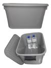 Caixa Organizadora Multiuso Grande 30l Com Tampa E Travas Caixa Organizadora Multiuso Grande 30l Com Tampa E Travas