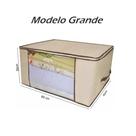 Caixa Organizadora Multiuso Grande Tampa Organizador Guarda Roupa Lençol Travesseiro 60x45x30