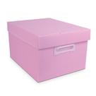 Caixa Organizadora Multiuso Grande The Box G Polibras Rosa