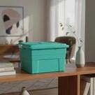 Caixa Organizadora Multiuso Plástica 70L com Tampa e trava Resistente e Espaçosa para Organização Geral Agraplast 904 Caixa Organizadora Multiuso Plástica 70L com Tampa e trava Resistente e Espaçosa para Organização Geral Agraplast 904