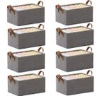 Caixa organizadora organiz tecido com armação metal 47x28x20cm 08un Caixa organizadora organiz tecido com armação metal 47x28x20cm 08un