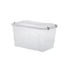 Caixa Organizadora Organizador Com Tampa e trava 50 Litros 59x38x34 cm brinquedos armario lavanderia dispensa