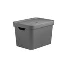 Caixa organizadora Ou 18L com tampa Linha Cube