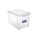 Caixa Organizadora Plástica Alta Cristal 30L Ordene