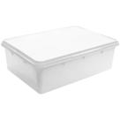 Caixa Organizadora Plástica Retangular 3,5L com Tampa Plasvale Brinquedos Closet