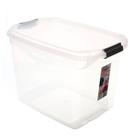 Caixa Organizadora Plástica Transparente 36L Flex Sanremo Caixa Organizadora Plástica Transparente 36L Flex Sanremo