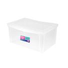 Caixa organizadora plastico reforçado cristal 65l ordene Caixa organizadora plastico reforçado cristal 65l ordene